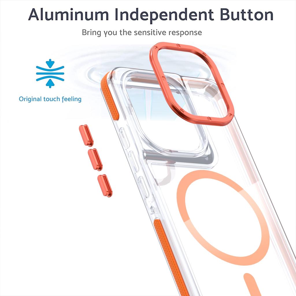Luxury Shockproof Magnetic Clear Case for OPPO Reno 13 12 11 10 13F 12F A5 Pro A80 A79 A78 5G A60 A40 A58 A38 4G Magsafe Cover