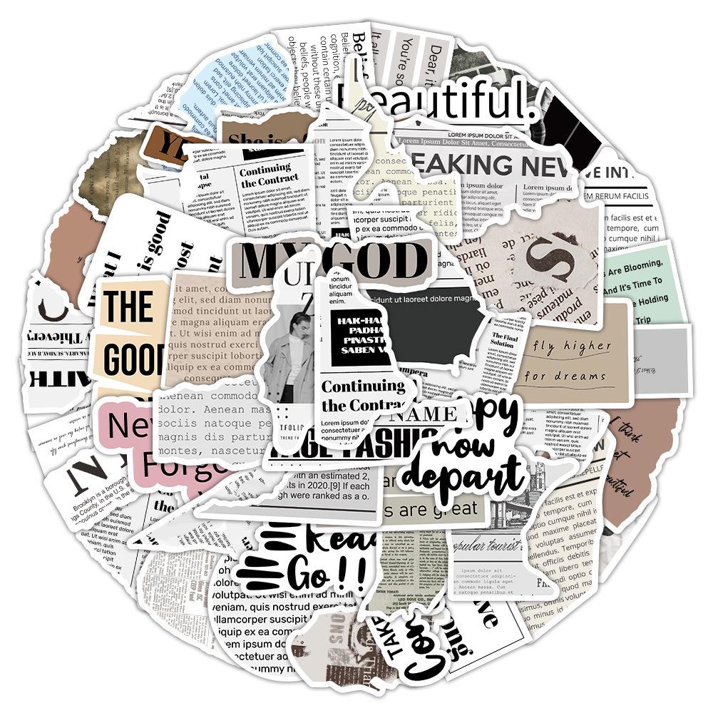 60-Piece Cute Animal Graffiti Sticker Set for Phone Cases, Water Bottles, and Laptops