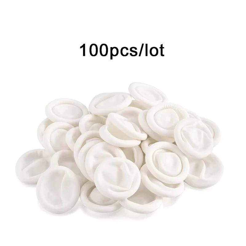 50/100Pcs Protective Fingertip Natural Rubber Gloves Disposable Latex Finger Cots for DIY Epoxy Resin Molds Making Tools