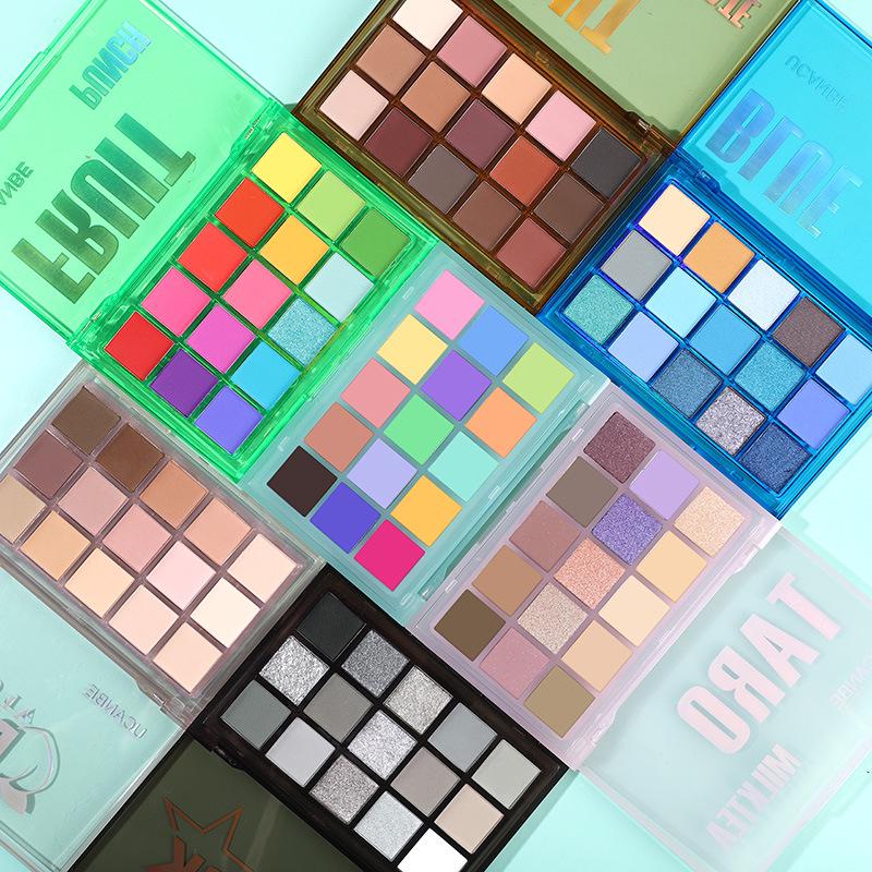 UCANBE 15-Color Eyeshadow Palette: Shimmer & Matte for Student Cosplay, Trendy Dopamine, Low Saturation Hues.