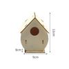 Wooden Bird Nest Hous DIY Hummingbird Cages Easy To Assemble Hanging Birdhouse  Outdoor