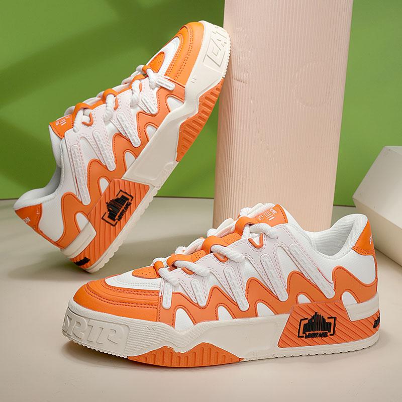 New Fashion Casual Board Shoes Men Breathable Fashion Shoes Personality Youth Students Thick Soled Elevating Sports Shoes
