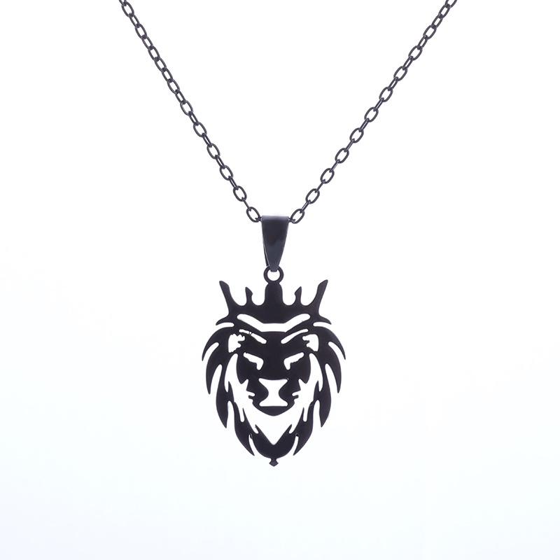 Street Trend Hip-hop Lion Head Domineering Jewelry Pendant Necklace