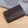 Business Card Holder Stainless Steel Magnetic Leather ID Case Corporate Gift for Men Women