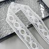White Handmade Beads Strand Embroidery Barcode Ethnic Style Clothing Cuffs Belt Neckline Decorative Lace
