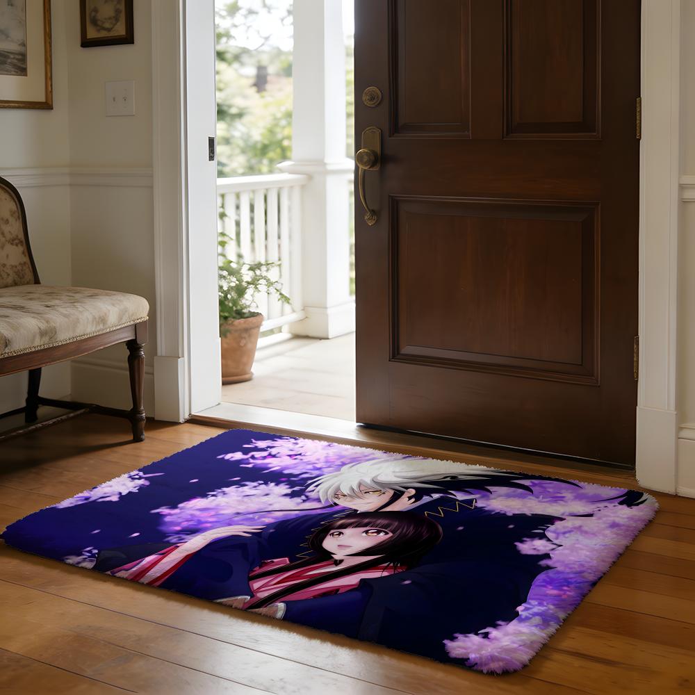 NNurarihyon No Mago Anime Floor Mat Soft Flannel Absorbent Mat Non-Slip Rug Home Bedroom Bathroom