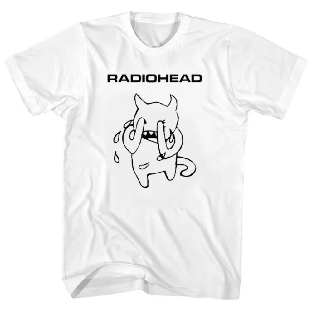 New Fashion Men's Women Radiohead Cotton Printed T Shirts Cotton Tops Awesome Short Sleeve O Neck Tee Shirt Summer Male T-Shirt
