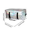 Large Capacity Moving and Storage Bag Dust and Moisture Proof Durable Plastic with Shoulder Strap Portable Travel Luggage Bag