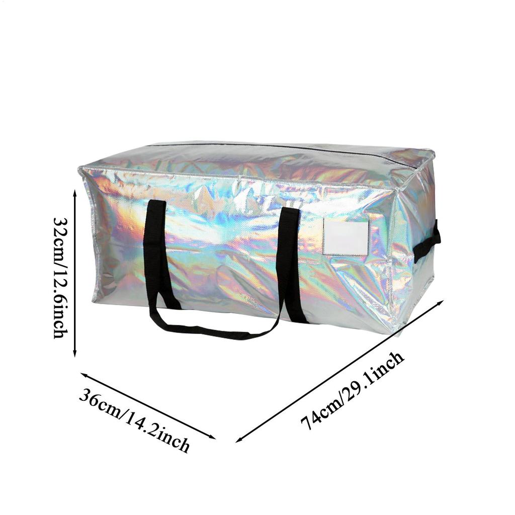 Large Capacity Moving and Storage Bag Dust and Moisture Proof Durable Plastic with Shoulder Strap Portable Travel Luggage Bag