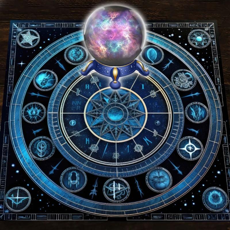 Tischdecke Astrologie Orakel Spielmatte Quadratische Form Pendel Altar Tischdecke