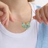 Glossy Butterfly Motifs Necklace Sturdy Stainless Steel Design Seamlessly Transitions From Office To Party