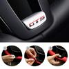 VW Valve Stems Caps 3D Metal Car Steering Wheel Emblem Stickers Decorative Cover For Volkswagen VW RLine R GTI Golf Amarok T5 Phaet EQ1