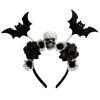Adjustable Halloween Hair Bracelet Lightweight Hair Band Playful Vibe Skeleton Headband  Role Play
