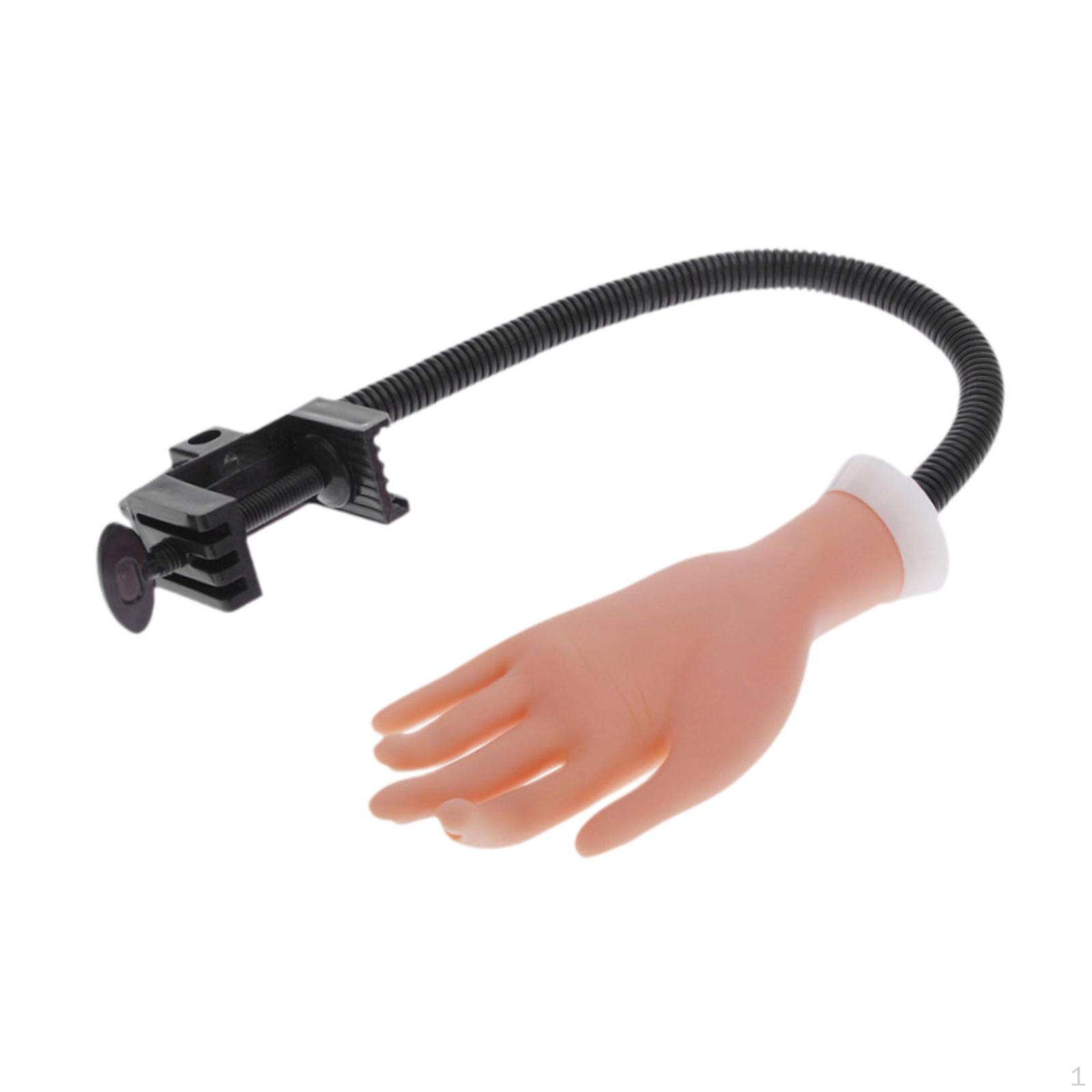 

Гибкие пальцы Искусственная тренировочная рука, Регулируемые инструменты для нейл-арта с подставкой для