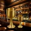 Messing Vin Glas Restaurant Bæger Bordplade Rødvin Og Hvidvin Trompet Kobber Håndværk Kobber Dekoration Mini Snapseglas