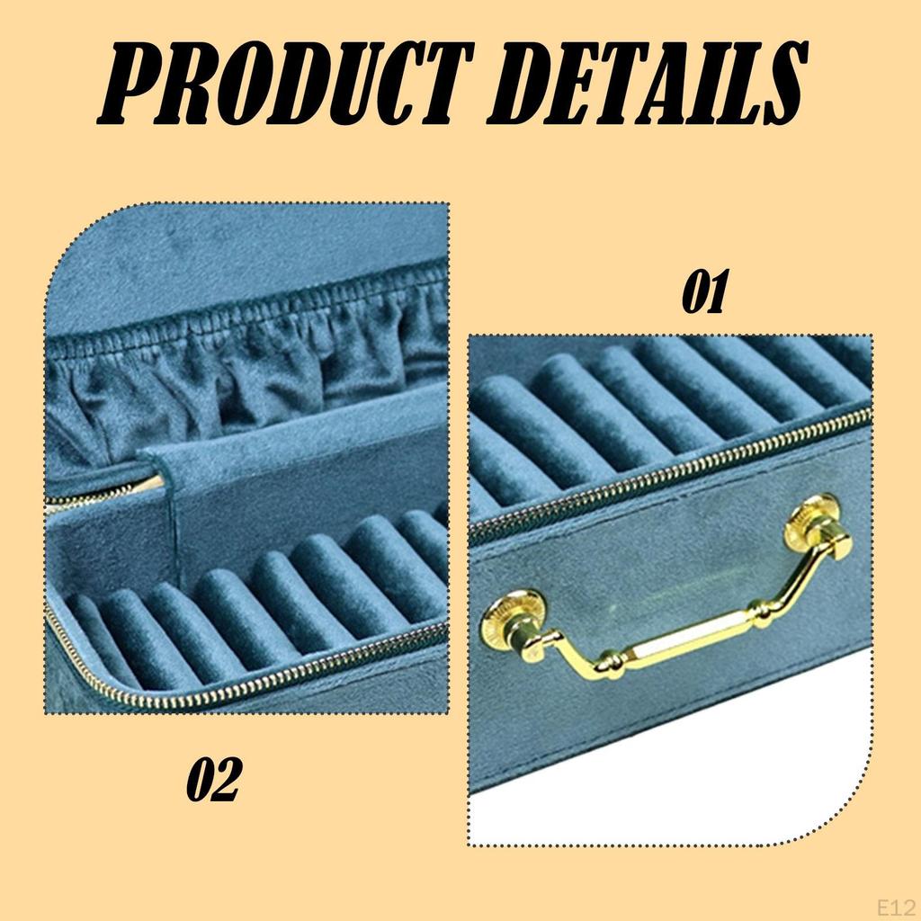 Bangle Box Bracelet Necklace Jewelry Display Tray Case Dustproof Portable