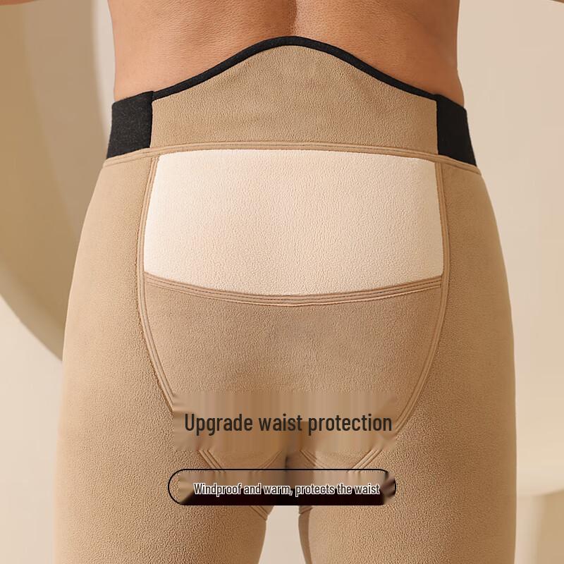 Yuzhaolin Men's Thickened Thermal Pants with Knee Protection