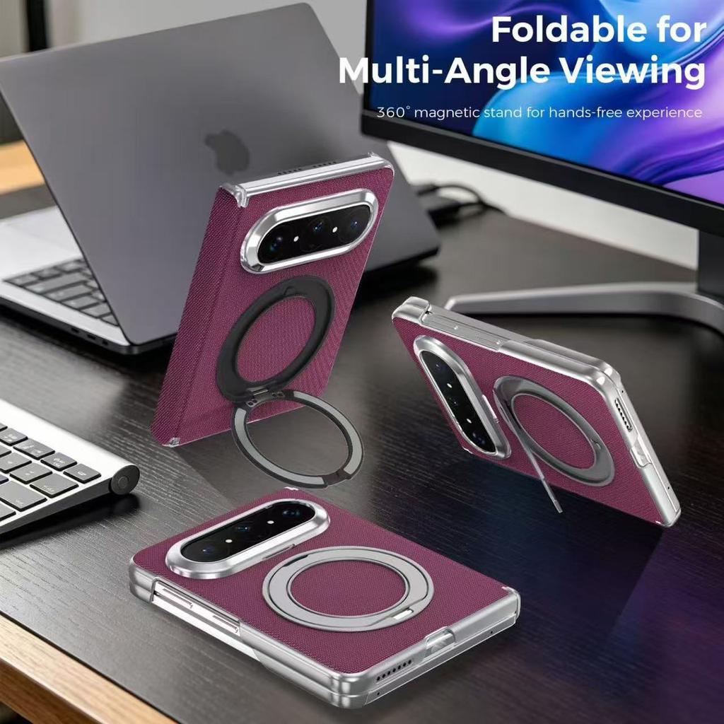 Applicable to Huawei PuraXMax Kaishi rotating bracket mobile phone case matte mateX7 double central axis advanced protective case