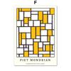 Piet Mondrian Exhibition Poster Modern Abstract Geometric Wall  Prints Canvas  Nordic Pictures For Living Room Decor