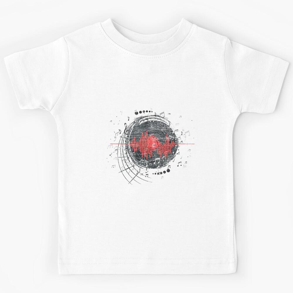 Music Notes Musician Vinyl Records Music Lover 80s Vinyl Performance Kids T-Shirt 160