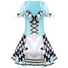 Halloween Cosplay Alice Dress French Maid Costume Women M XL