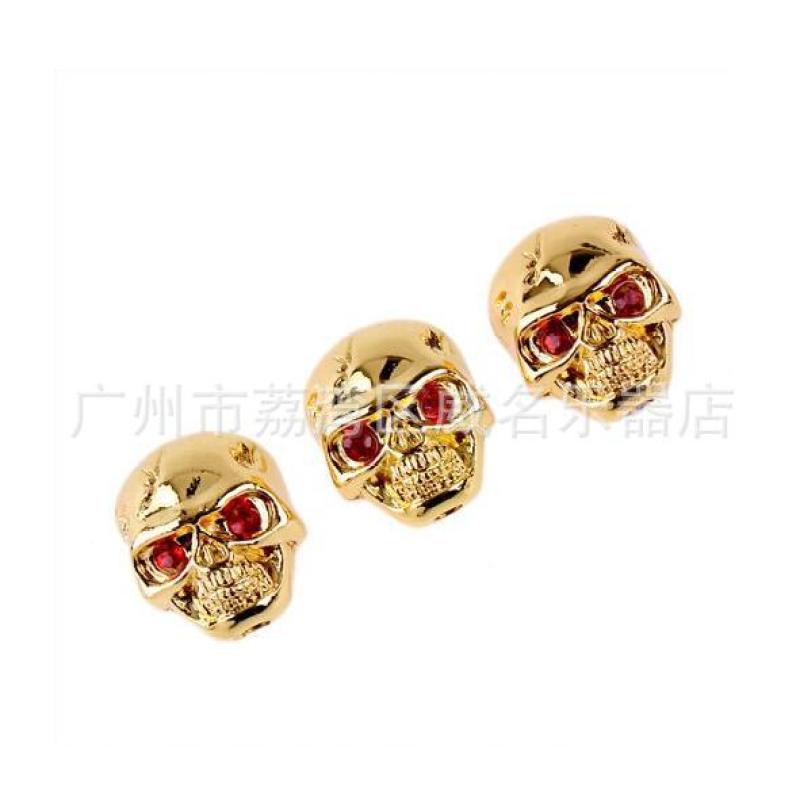 Skull Head Electric Guitar Bass Volume Tone Pot Control Knobs Buttons Skull Knob + Wrench
