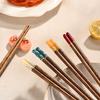 1Pair Chinese Chopsticks Wooden Sushi Sticks Japanese Chopstick Set Reusable Korean Food Chop Sticks Kitchen Wood Tableware