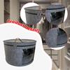 Felt Organizer for Hats with Lid, Round Container Closet And Travel