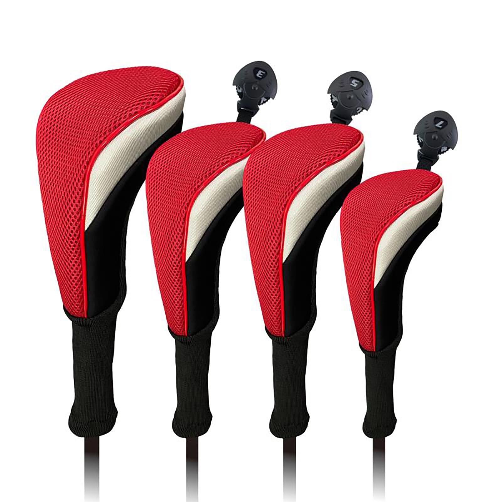 

Набор чехлов для головы Драйвер Утилита Фарвейное дерево DR FW UT Чехол Сетчатый набор 7 цветов Вращающийся номер в комплекте набор FW x 4 шт. (4-х частей (ДР, 2, ЮТ), красный)