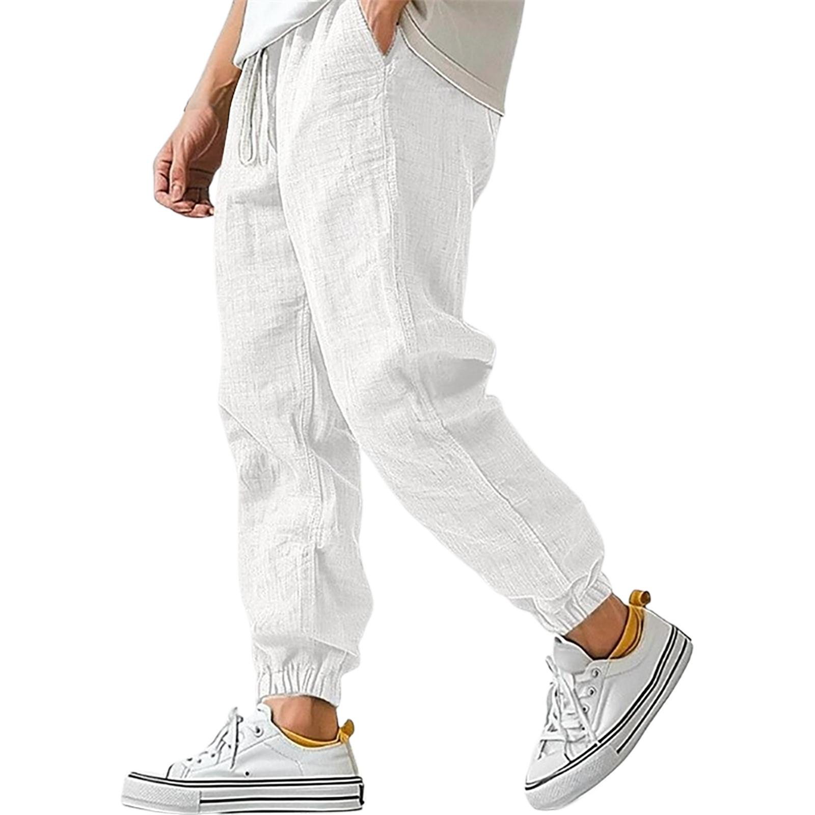 

Мужские комбинезоны, повседневные брюки с несколькими карманами и завязками, походные брюки, хлопковые саржевые брюки M