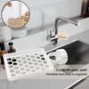 Sponge Holder Over Faucet Sponge Holder Sink Drainer Rack Non-Slip Counter Organizer Storage Bathroom Utensil Tray For Hotel