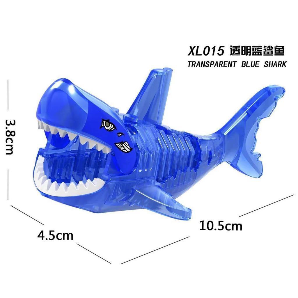 Big Shark Dwarf Boar Horned Sheep Mount Animal Armor Accessories Weapons Medieval Knight Figures Building Blocks Children Toys