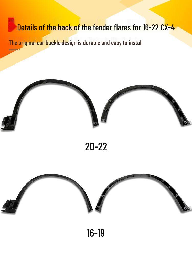 Mazda CX-4 (2016-2022) Wheel Arch Fender Anti-Scratch Trim Panel Set