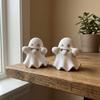 Fun Expression Cute Ghost Statues Mischievous Table Ghost Sculpture  Home Office