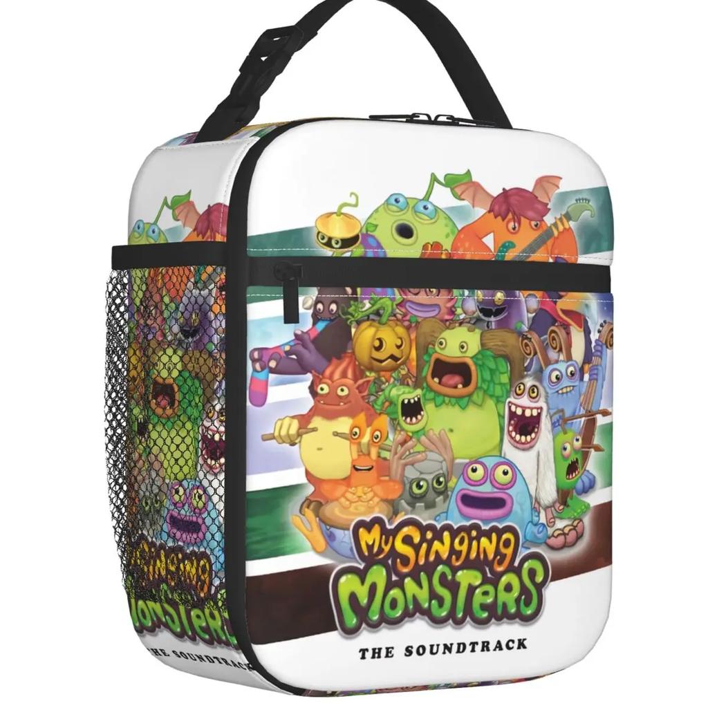 My Singing Monsters Characters Insulated Lunch Bag Leakproof Cartoon Anime Game Cooler Thermal Lunch Tote Kids School Children
