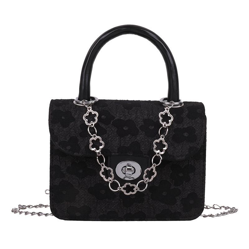 Stylish Jacquard Design Large-capacity Women's Shoulder Bag Korean Trend Simple And Chic Small Square Bag