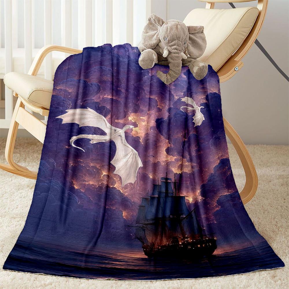 Gothic Style Blanket Ultra-Soft Great for Couch Livingroom Sofa Four Seasons Universal Warmthful Decor Birthday Christmas Gift Blanket