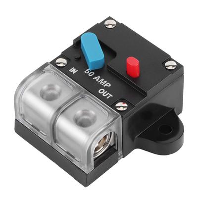 Akozon Circuit Breaker 12‑24V Trolling Motor Auto Car Marine Boat Bike Stereo Audio Inline Fuse Holder Inverter (60A)