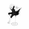 Anime Dandadan Cosplay Ayase Momo Takakura Ken Acrylic chain Stand Model 15cm Acrylic Stand Model Gifts For Fans Chain