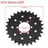 410 Chain Sprocket 18T/22T/25T/28T Fixed Gear Sprocket Suitable for Electric Scooters Bicycles Motorized Bikes and Pit Bike