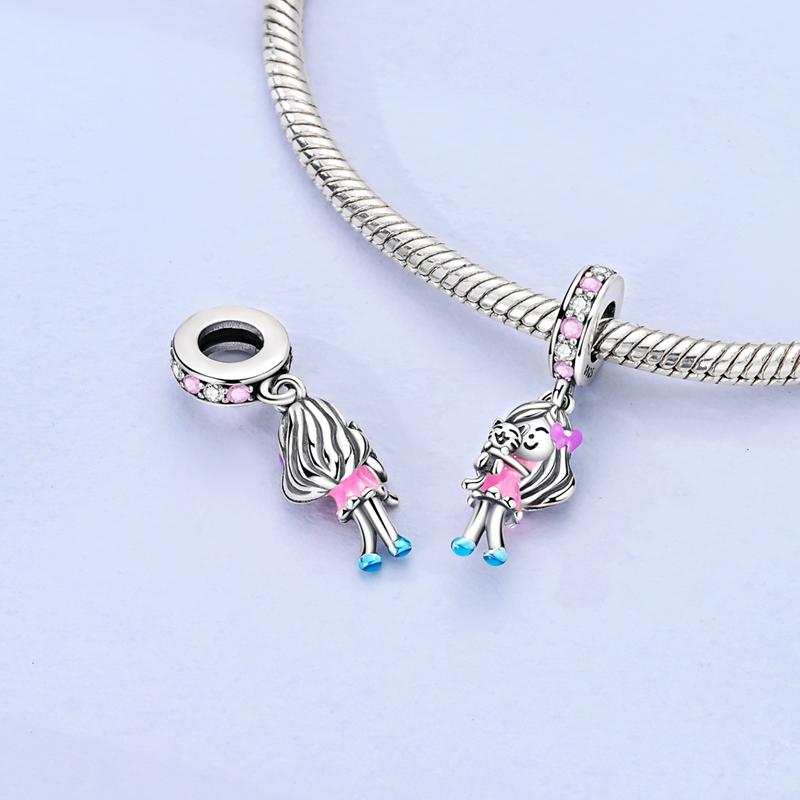 New Charms Plat Copper Blue Luminous Firefly Cat Dog Insect Star Charm Beads Fit Original Bracelet Diy Ladie Jewelry Pendant