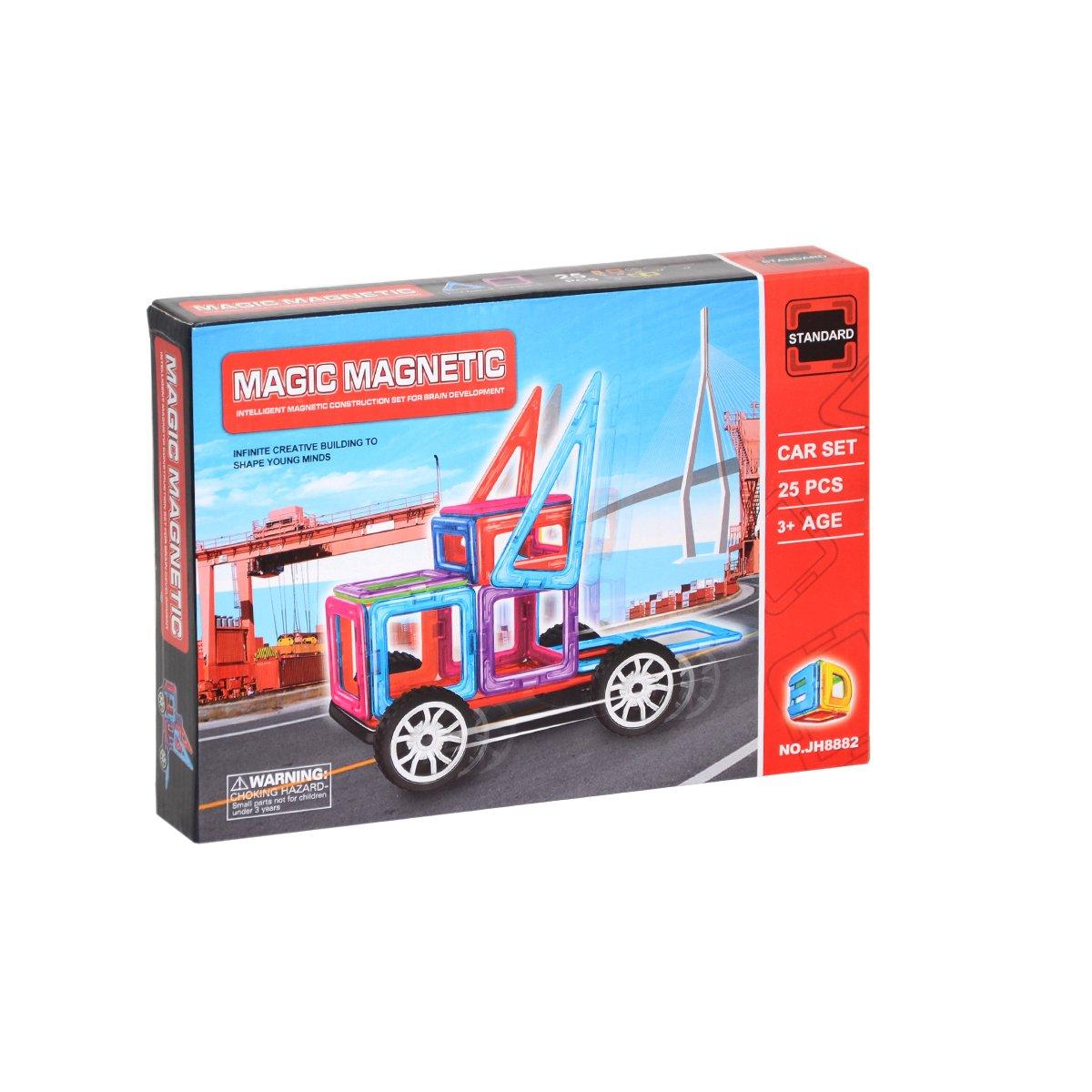 

KZL-JH8882 Kızılkaya, магнитный набор из 25 предметов, машинка с колесами