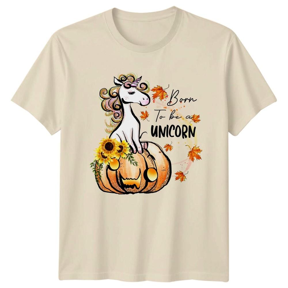 Born To Be A Unicorn Unisexs TShirt Fall Unicorn Birthday Gift For Her