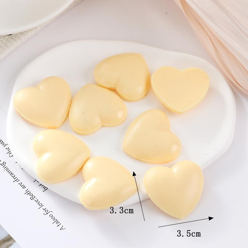 

20PCS Realistic Artificial Love Cookie Simulation Biscuits Models Fake Food Photography Props Display Dollhouse Craft Decoration