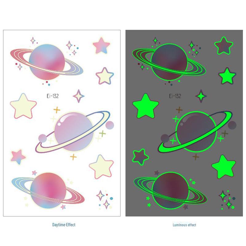 Fantasy Gradient Luminous Butterfly Tattoo Stickers