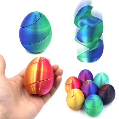 Yeni 3D Baskı Spiral Yumurtalar İmkansız Mekik Oyuncakları Geçiş Heykeli Mini Girdap İpliği İllüzyonu Ev Masaüstü Dekorasyon Stres Giderici Oyuncak