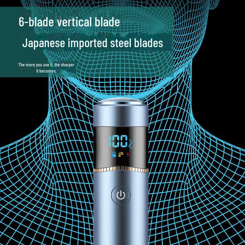 Tragbarer Wasserdichter Elektrorasierer & Powerbank mit Digitalanzeige