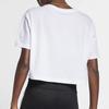 Nike Sportswear Essential Cropped Casual T-Shirt Women Tops White BV6176-100