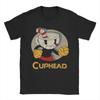 Mens TShirts Cuphead Fists Vintage 100 Cotton Tees Short Sleeve  T Shirts Crew Neck Clothing Adult