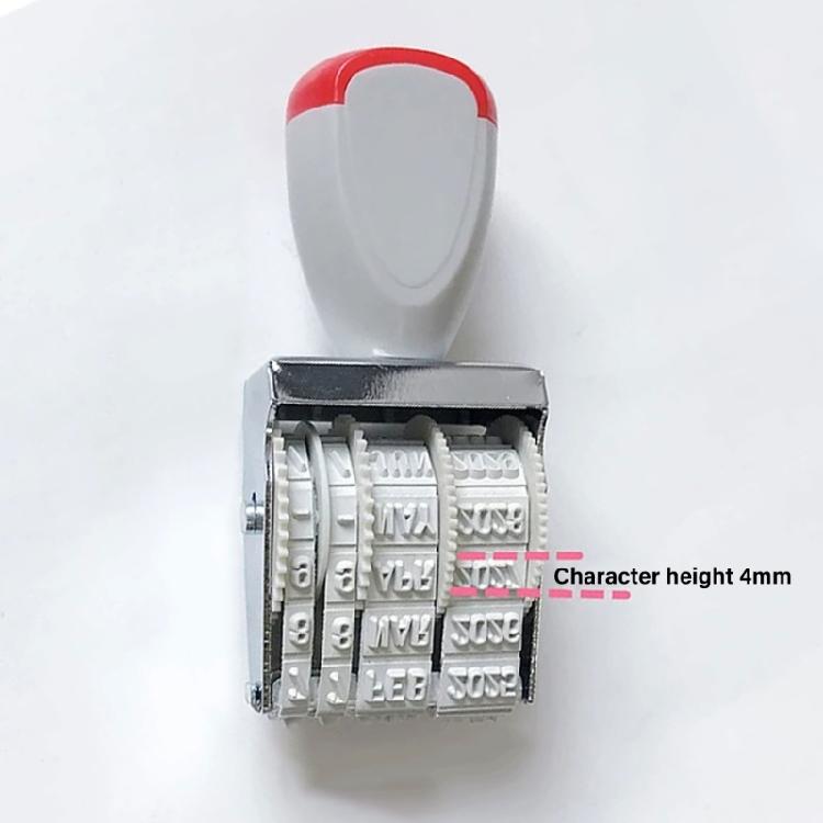 Rola ștampilă de afaceri Ștampilă de birou Rulare Ștampilă de dată spaniolă Ștampilă de dată franceză pentru Scrapbooking Instrument de ștanțare pentru birou